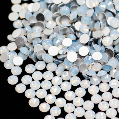 Mixed Crystal Flatback Assorted Pack - White Opal
