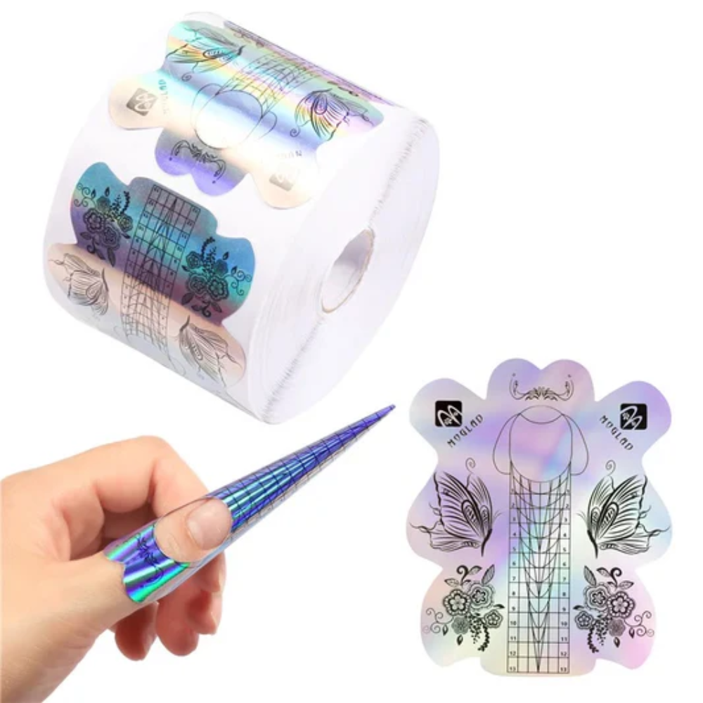 Nail Paper Form - Butterfly XXL - 300pc