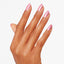 hands wearing G01 Aphrodite's Pink Nightie Intelli-Gel by OPI