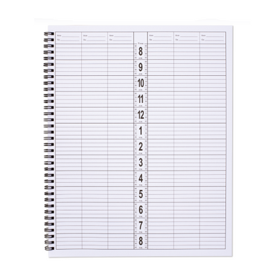 Appointment Book - 6 Column (Blue) page