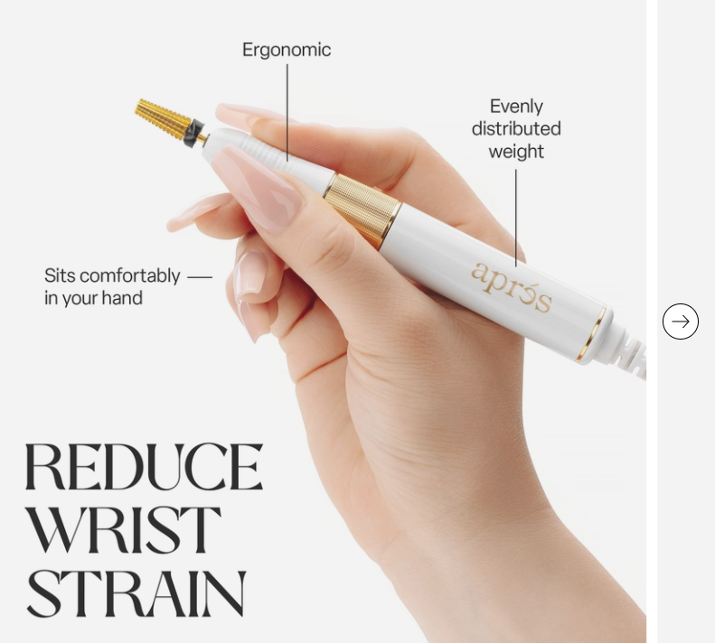 Apres White E-File hand