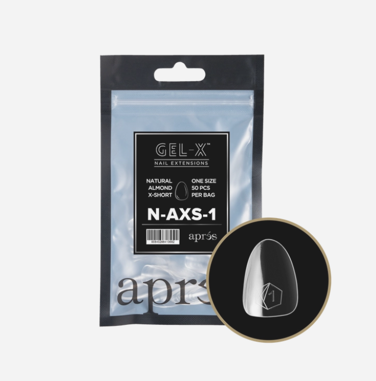 Natural Extra Short Almond 2.0 Refill Tips Size #1 By Apres