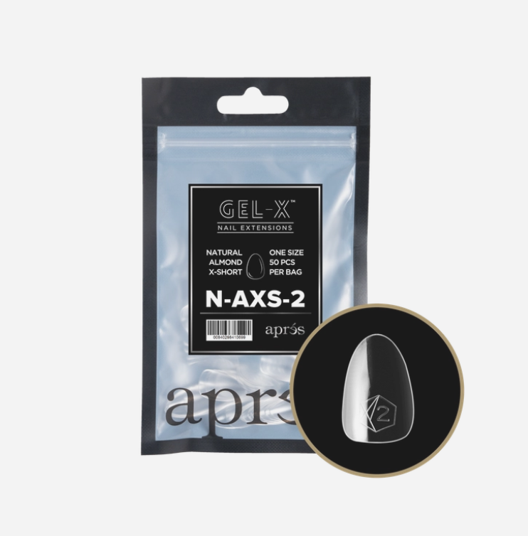 Natural Extra Short Almond 2.0 Refill Tips Size #2 By Apres