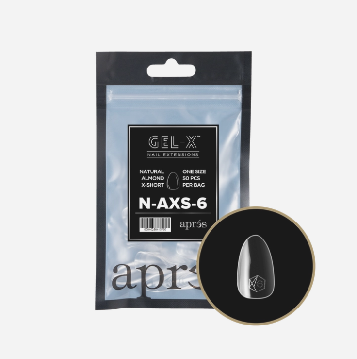Natural Extra Short Almond 2.0 Refill Tips Size #6 By Apres