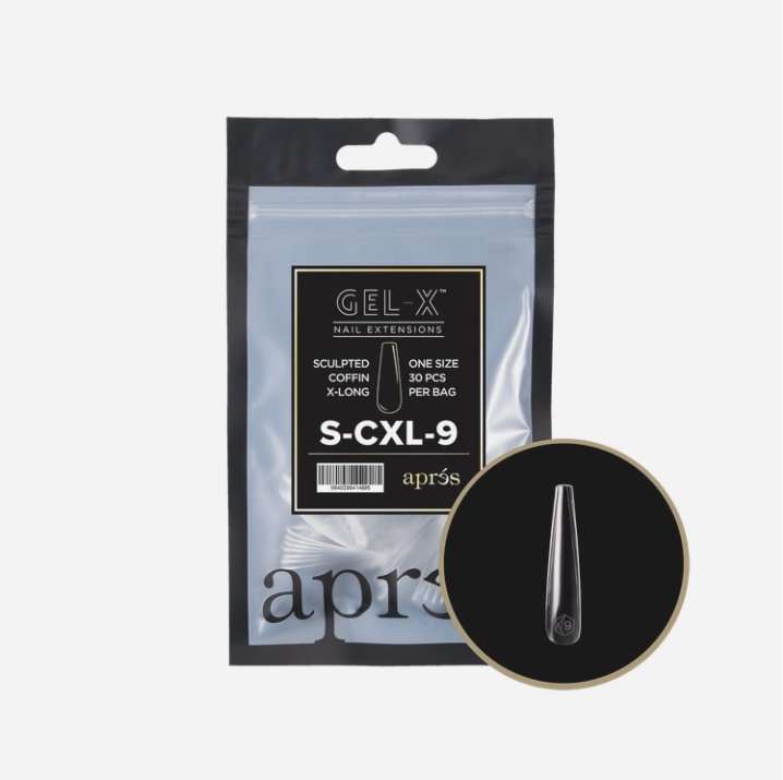 Apres Sculpted Gel-X Extra Long Coffin Tips 30pc #9