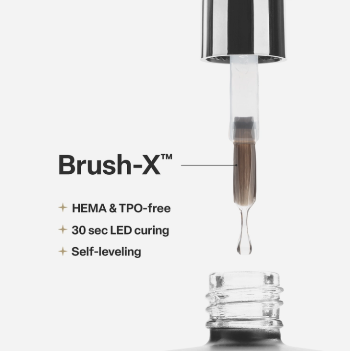 Apres Rubber Base Gelcoat X 15mlbrush