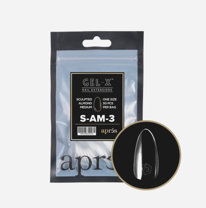 Apres Gel-X Refill Tips 2.0 (50pcs) - Sculpted Medium Almond #3