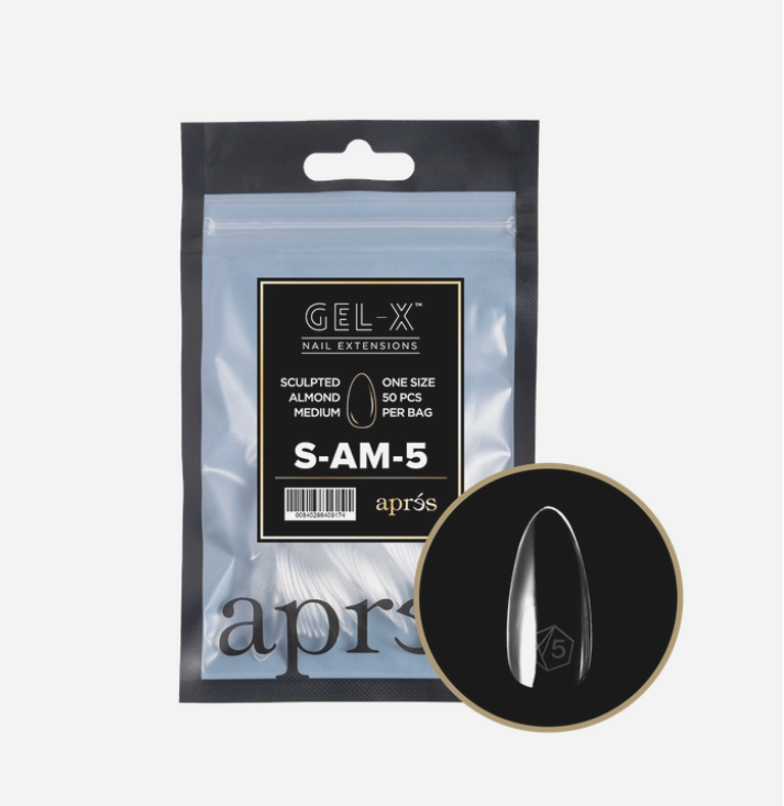 Apres Gel-X Refill Tips 2.0 (50pcs) - Sculpted Medium Almond #5