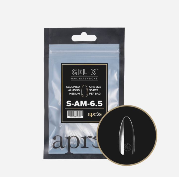 Apres Gel-X Refill Tips 2.0 (50pcs) - Sculpted Medium Almond #6.5