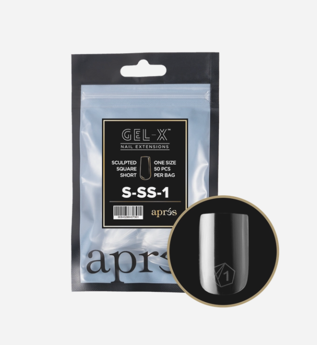 Apres Gel-X Refill Tips 2.0 (50pc) - Sculpted Short Square 1