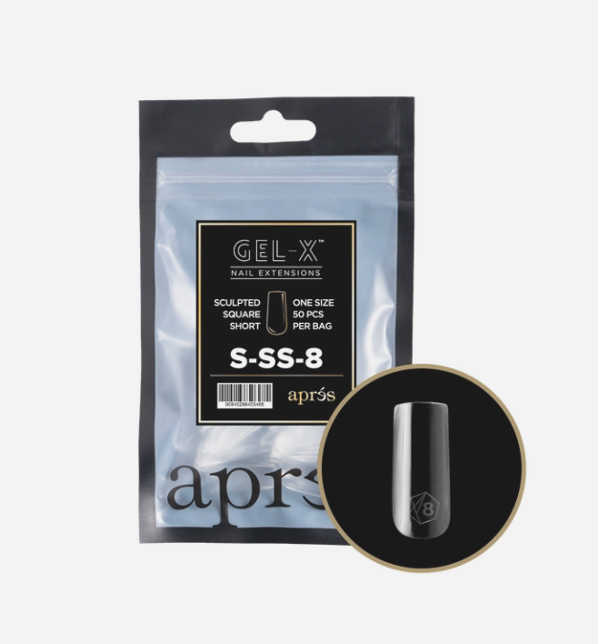 Apres Gel-X Refill Tips 2.0 (50pc) - Sculpted Short Square 8