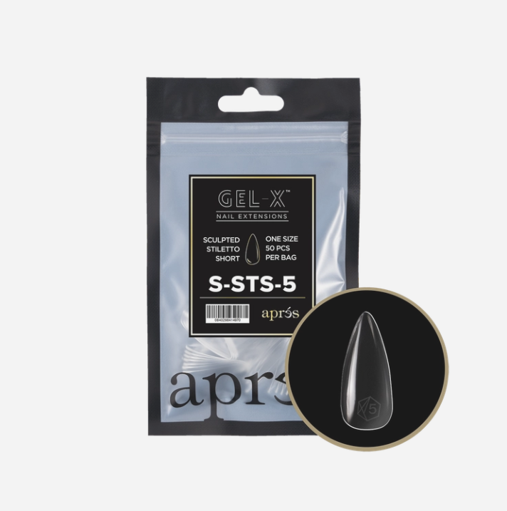Apres Gel-X Refill Tips 2.0 (50pcs) - Sculpted Short Stiletto 5