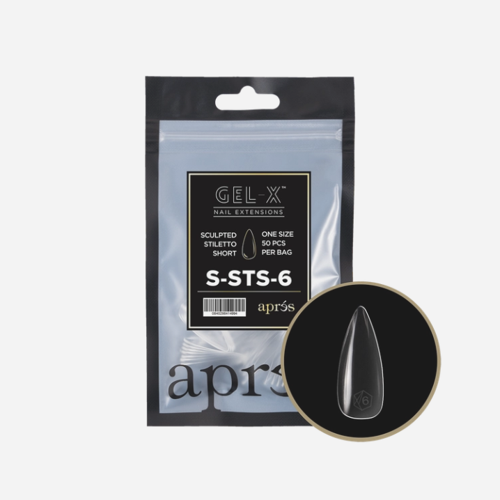 Apres Gel-X Refill Tips 2.0 (50pcs) - Sculpted Short Stiletto 6
