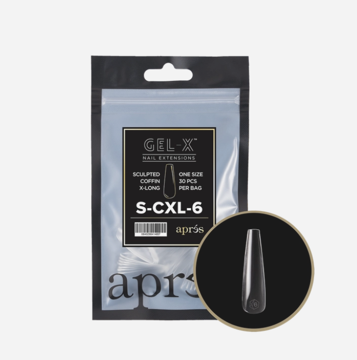 Apres Sculpted Gel-X Extra Long Coffin Tips 30pc #6