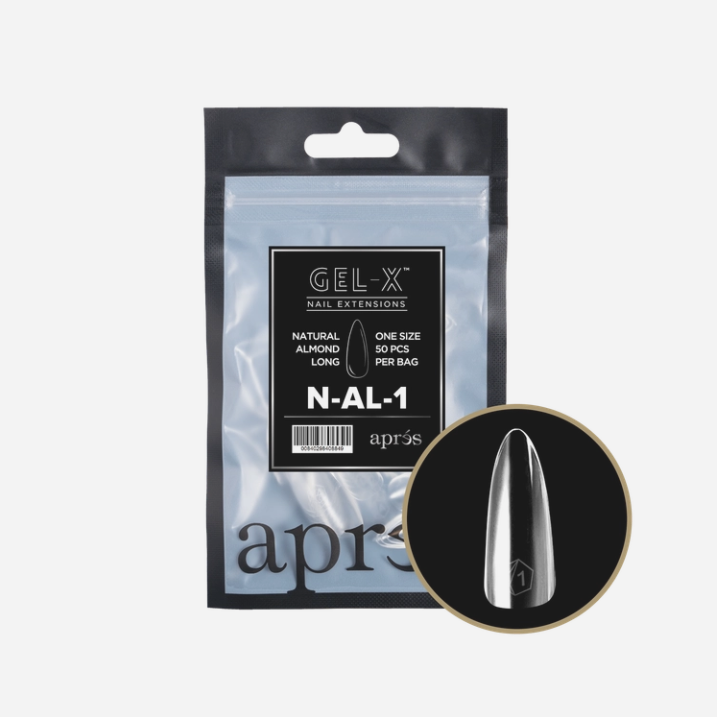 Natural Long Almond 2.0 Refill Tips Size #1 By Apres