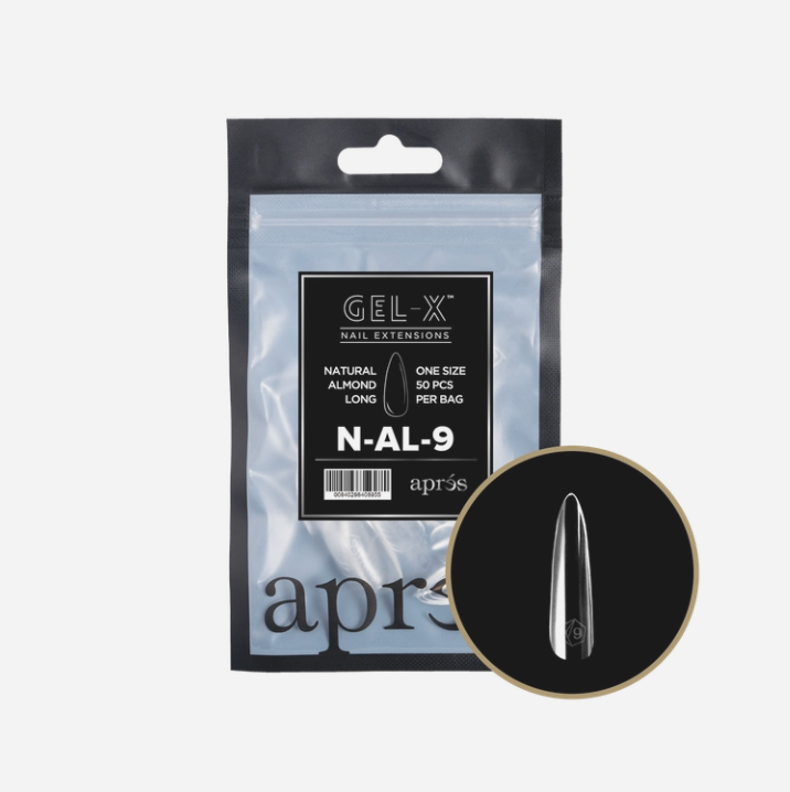 Natural Long Almond 2.0 Refill Tips Size #9 By Apres