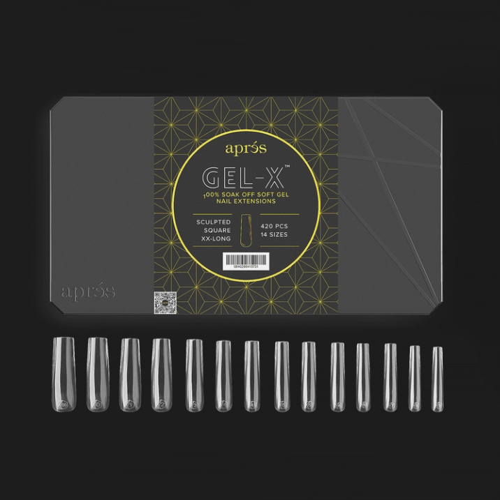 Apres Gel-X Tips 2.0 (420pc) - Sculpted XXLong Square front