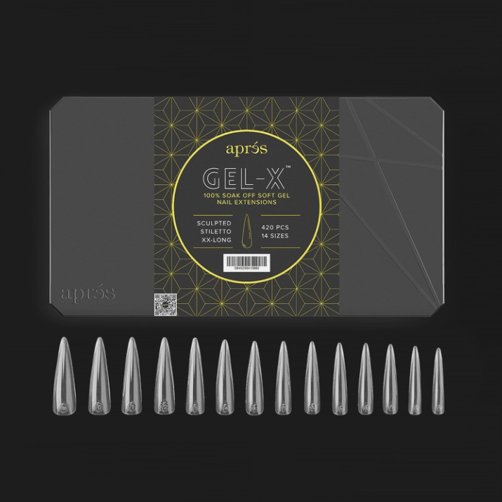 Apres Gel-X Tips 2.0 (420pc) - Sculpted XXLong Stiletto front