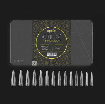 Apres Gel-X Tips 2.0 (420pc) - Sculpted XXLong Stiletto front