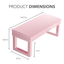 Product dimensions of arm rest by Kiara Sky