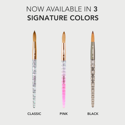 Kiara Sky Acrylic Black Brush Different Colors