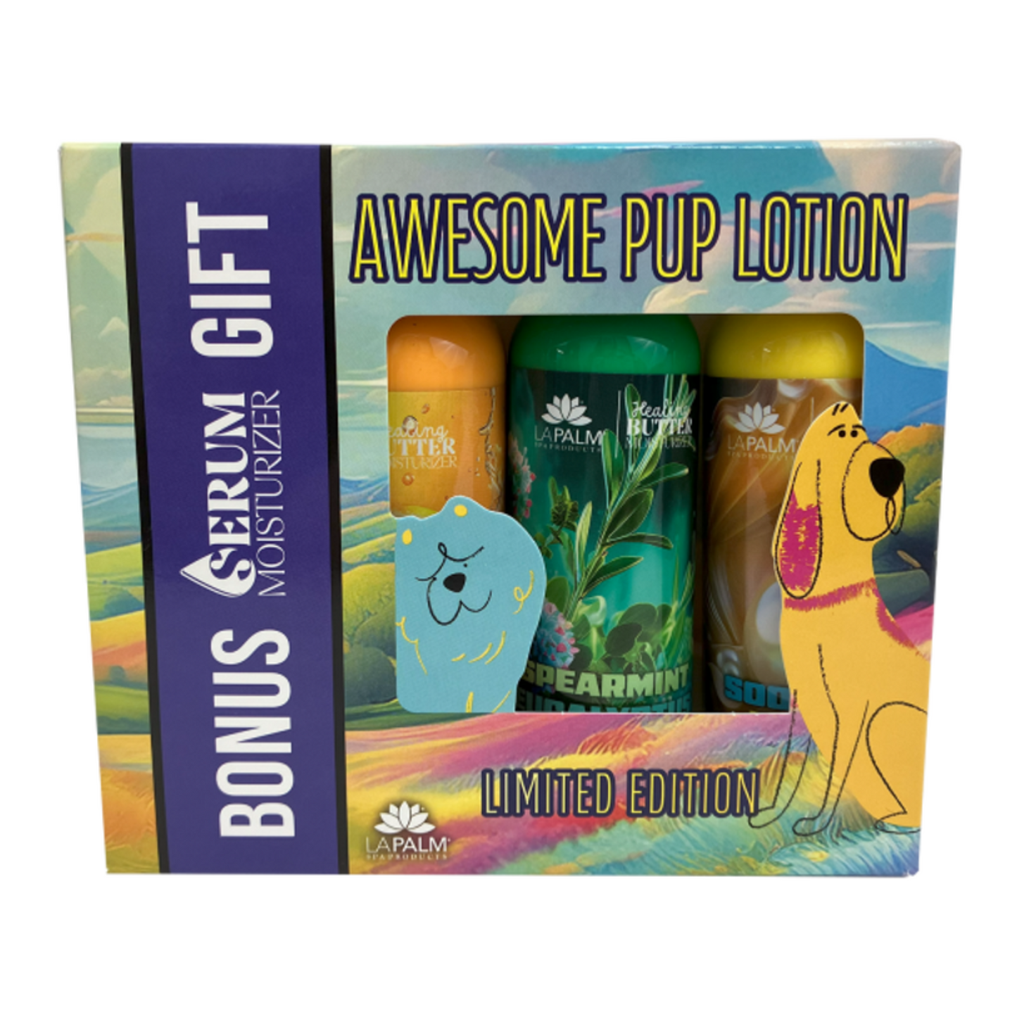 Lapalm Awesome Pup Holiday Lotion Gift Box