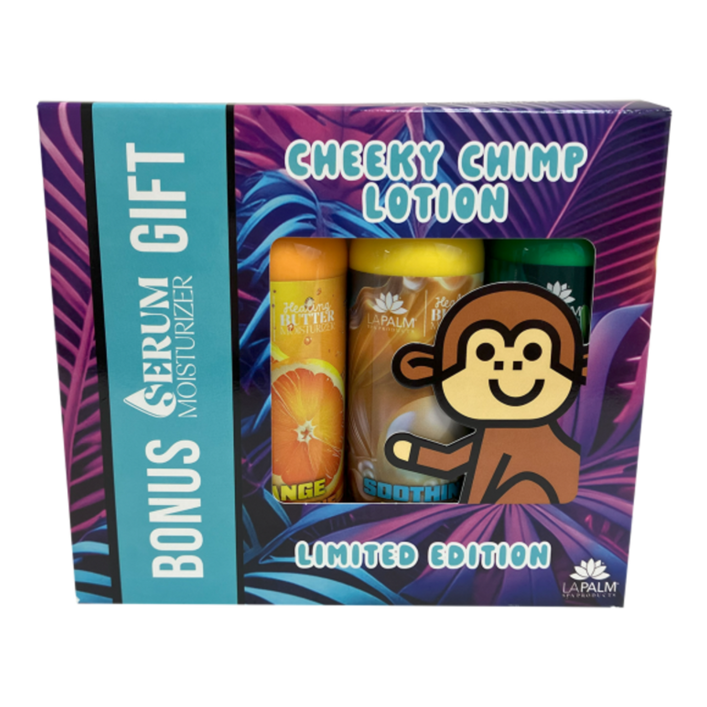 Lapalm Cheeky Chimp Holiday Lotion Gift Box