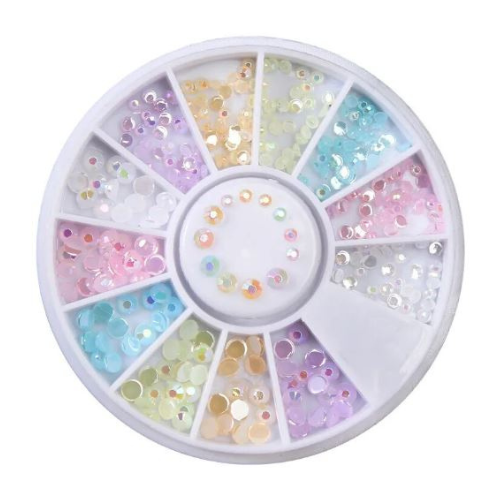 Pastel Round Pinwheel Art 12pc