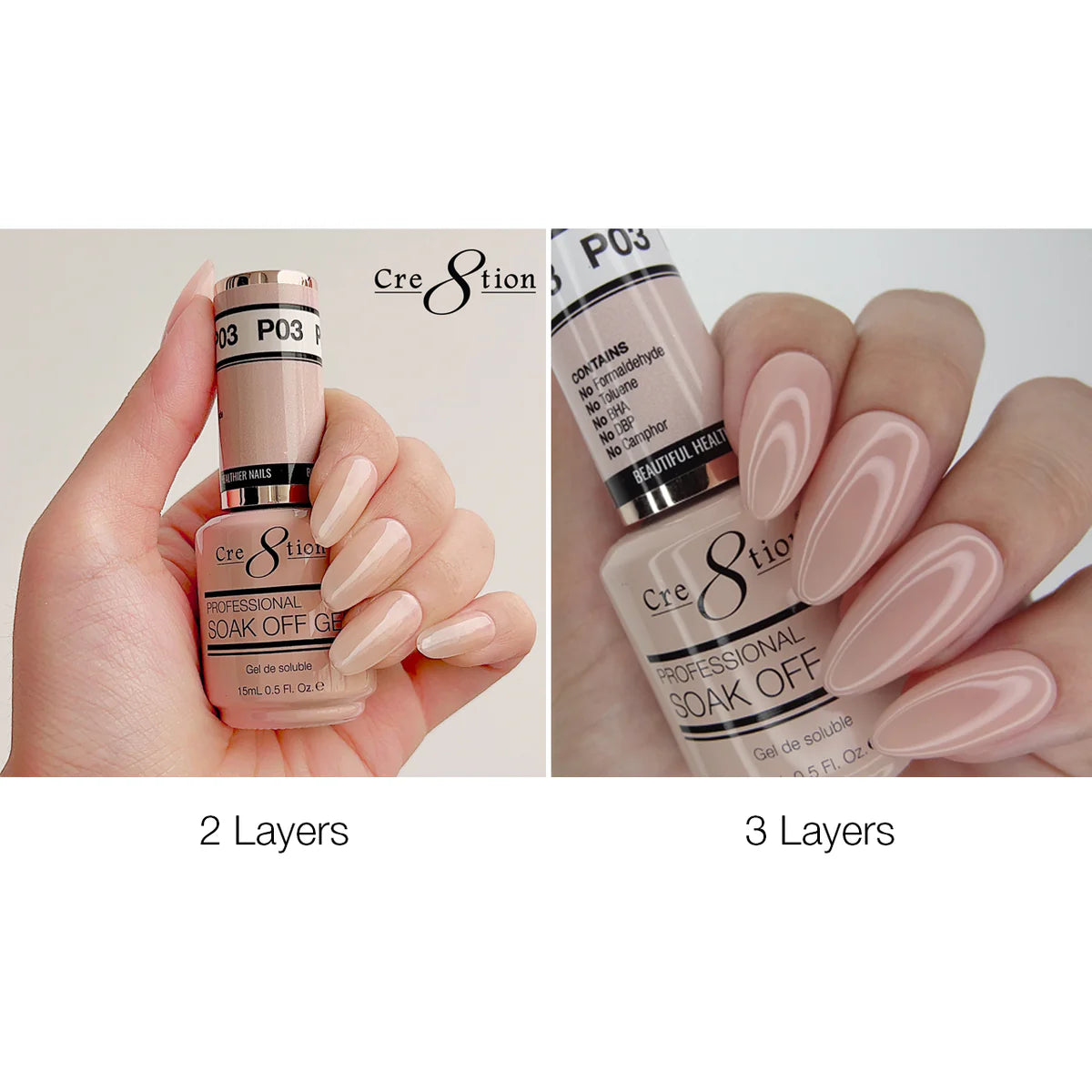 Cre8tion French Gel - P03 Precious Pink Layers