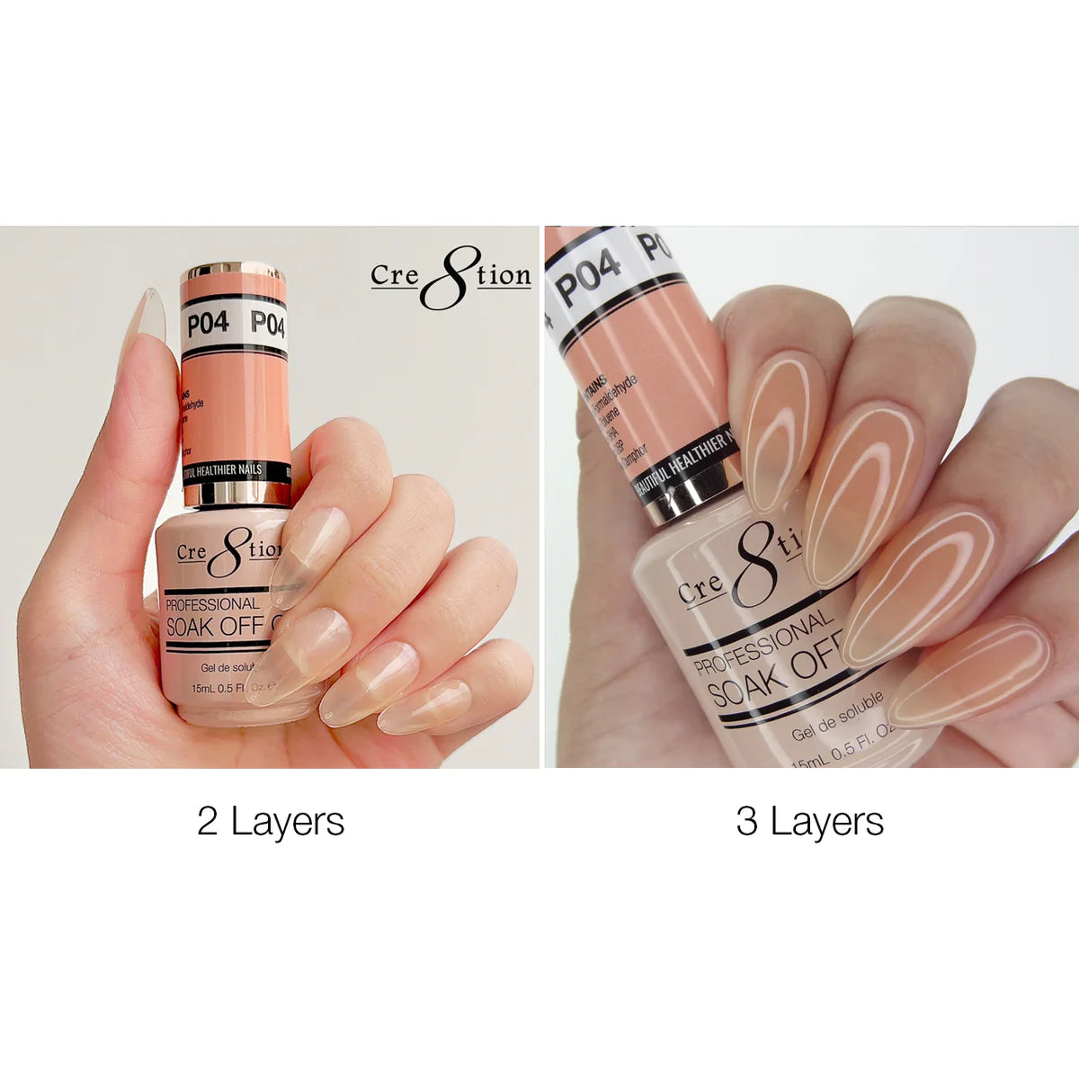 Cre8tion French Gel - P04 layers