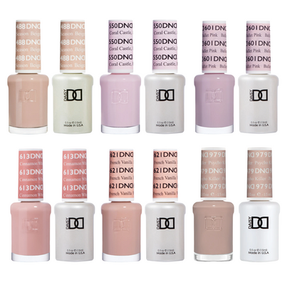 DND Gel & Polish 6pc Bundle - Creamy Neutrals