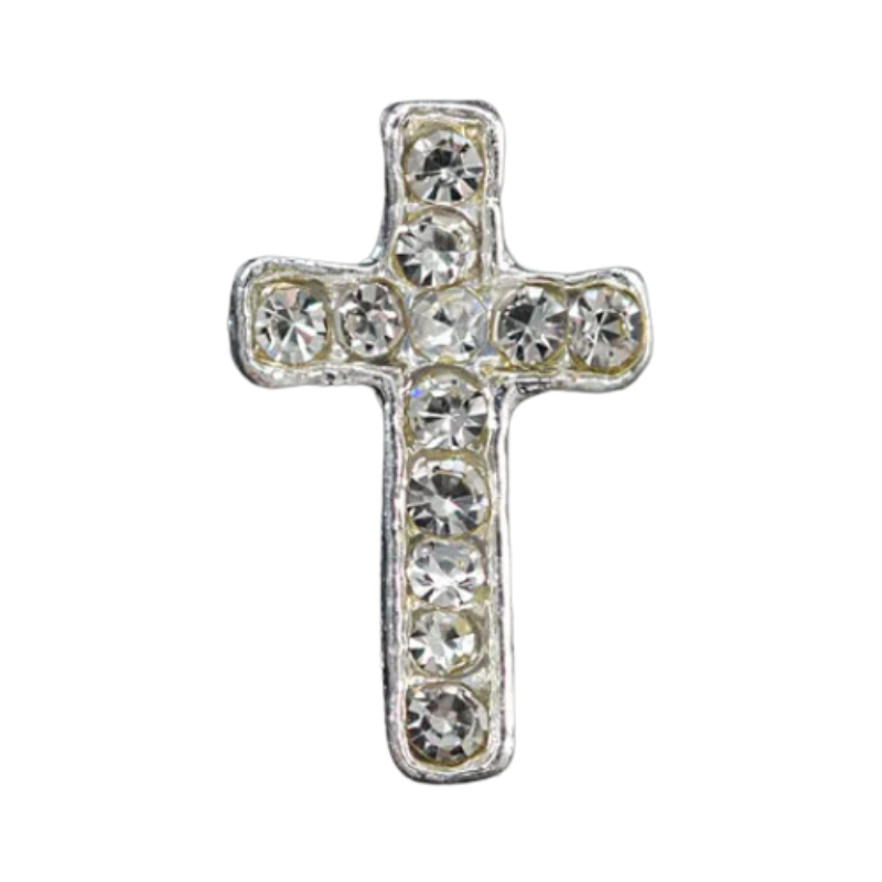 Crystal Cross Nail Charms 