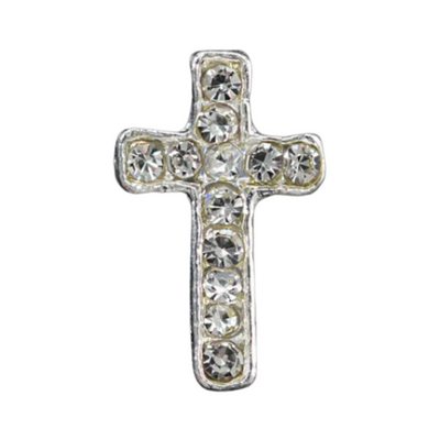 Crystal Cross Nail Charms 