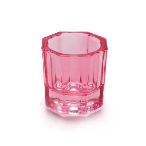 Pink Small Clear Glass Dappen Dish