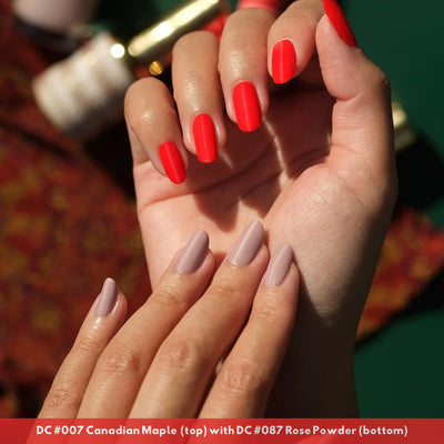 DND DC Gel Polish - 007 Canadian Maple hand