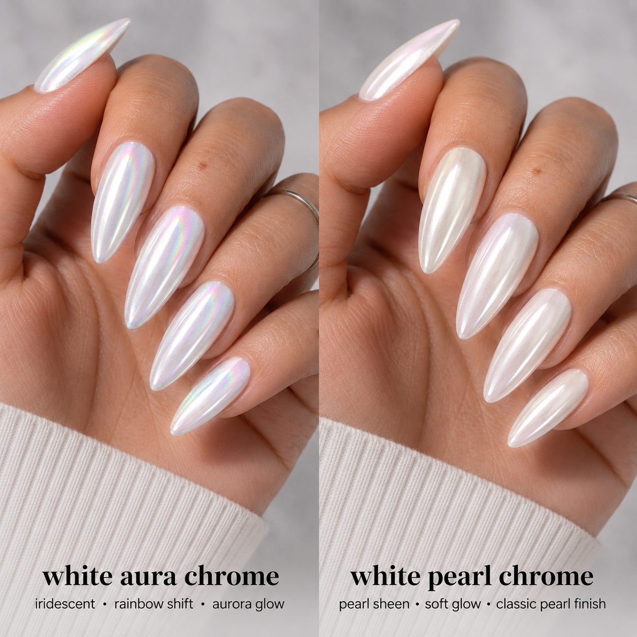 Halo White Pearl Chrome Powder 1g