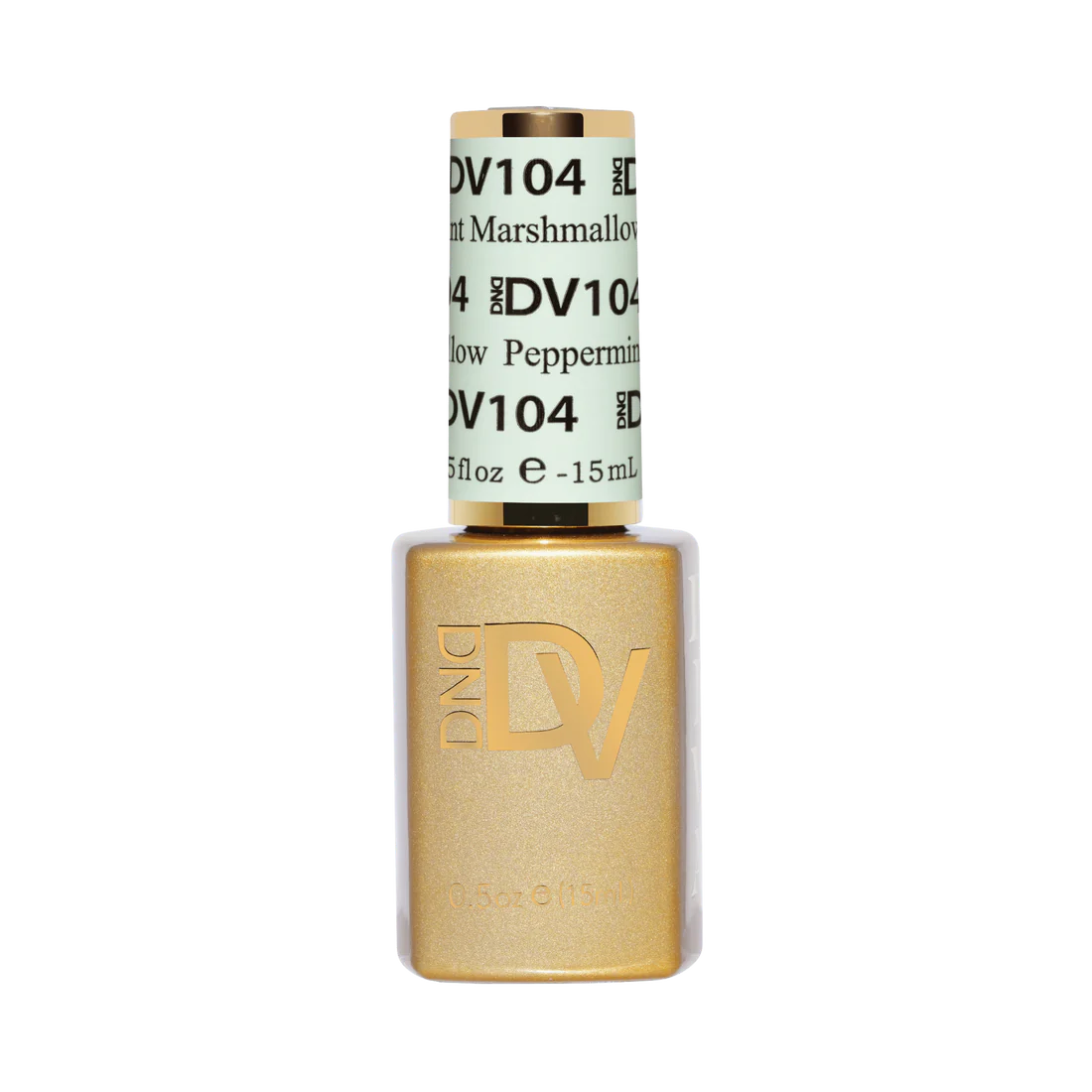 DND Diva Gel Polish - 104 Peppermint Marshmallow bottle
