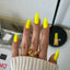 DND Diva Gel Polish - 189 Tennis Ball hand