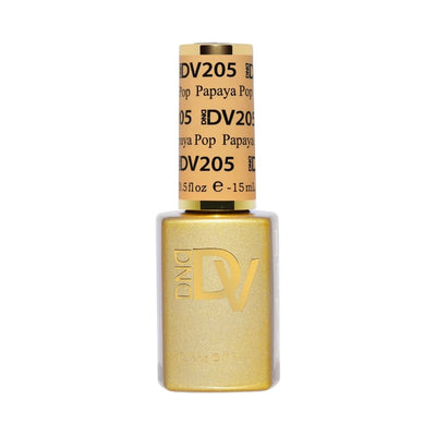 DND Diva Gel Polish - 205 Papaya Pop bottle