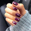 DND Gel Polish - 455 Plum Passion hand 2