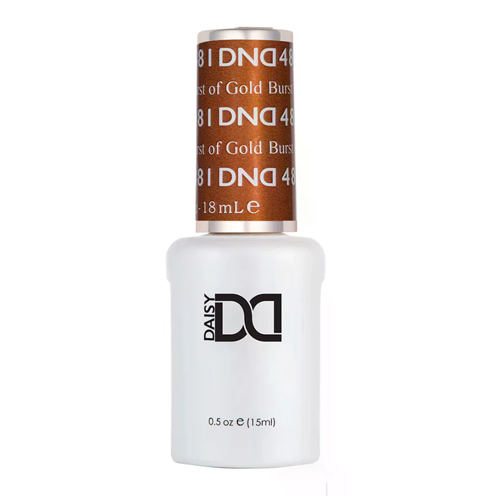 gel bottle of DND Gel Polish - 481 Burst of Gold