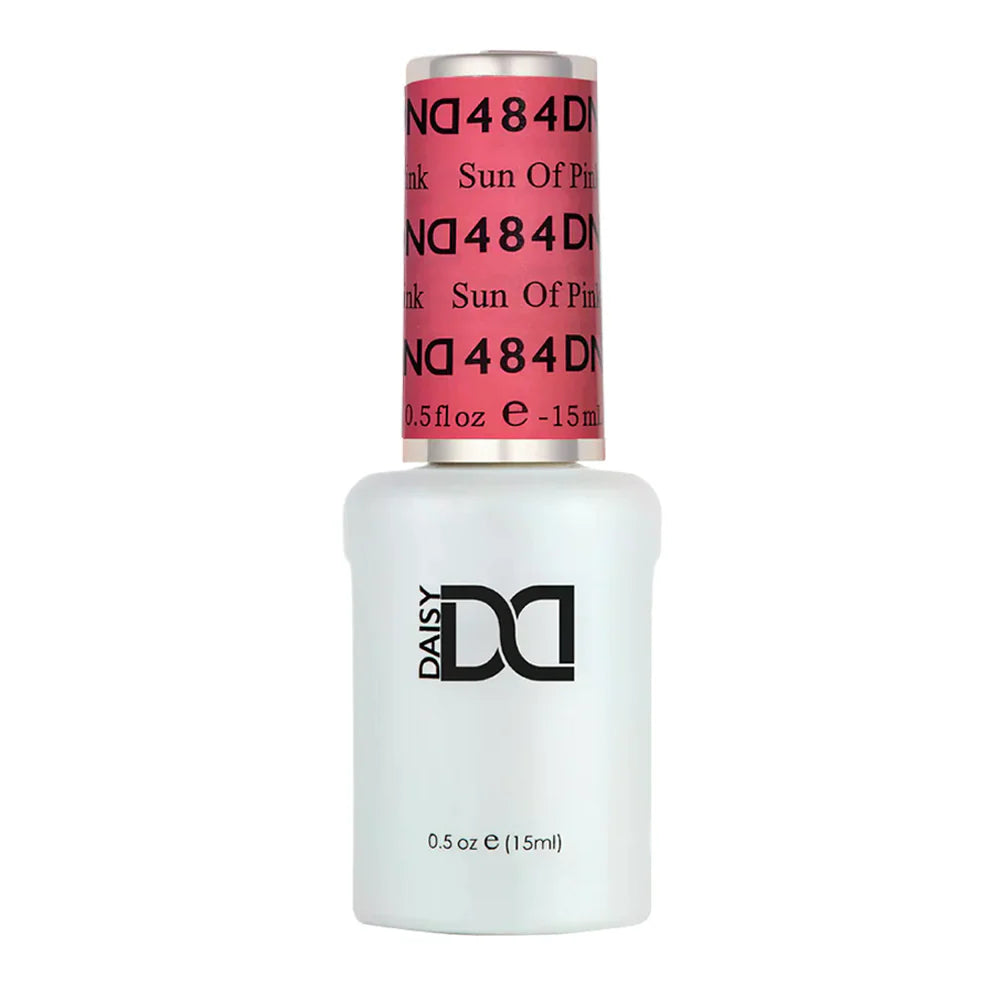 gel bottle of DND Gel Polish - 484 Sun of Pink
