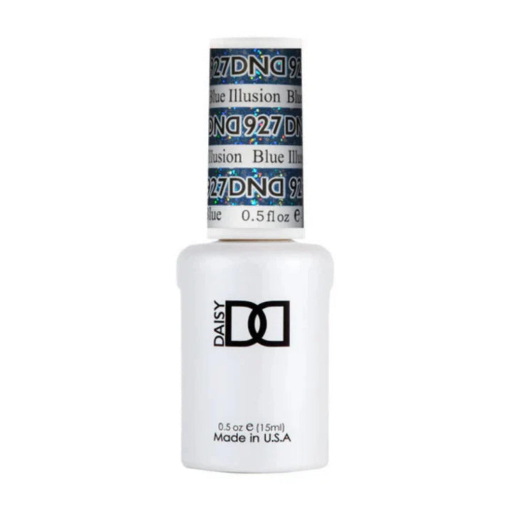 gel bottle of DND Gel Polish - 927 Blue Illusion