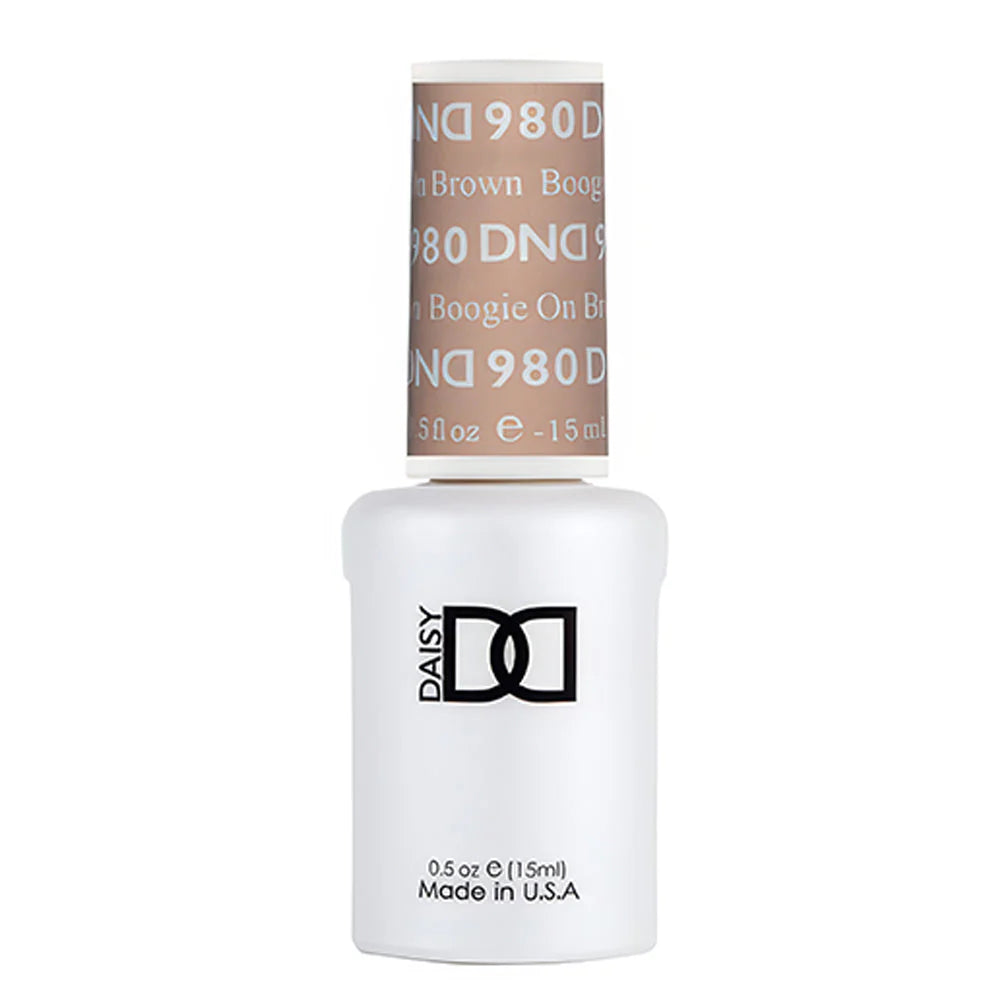 gel bottle of DND Gel Polish - 980 Boogie On Brown