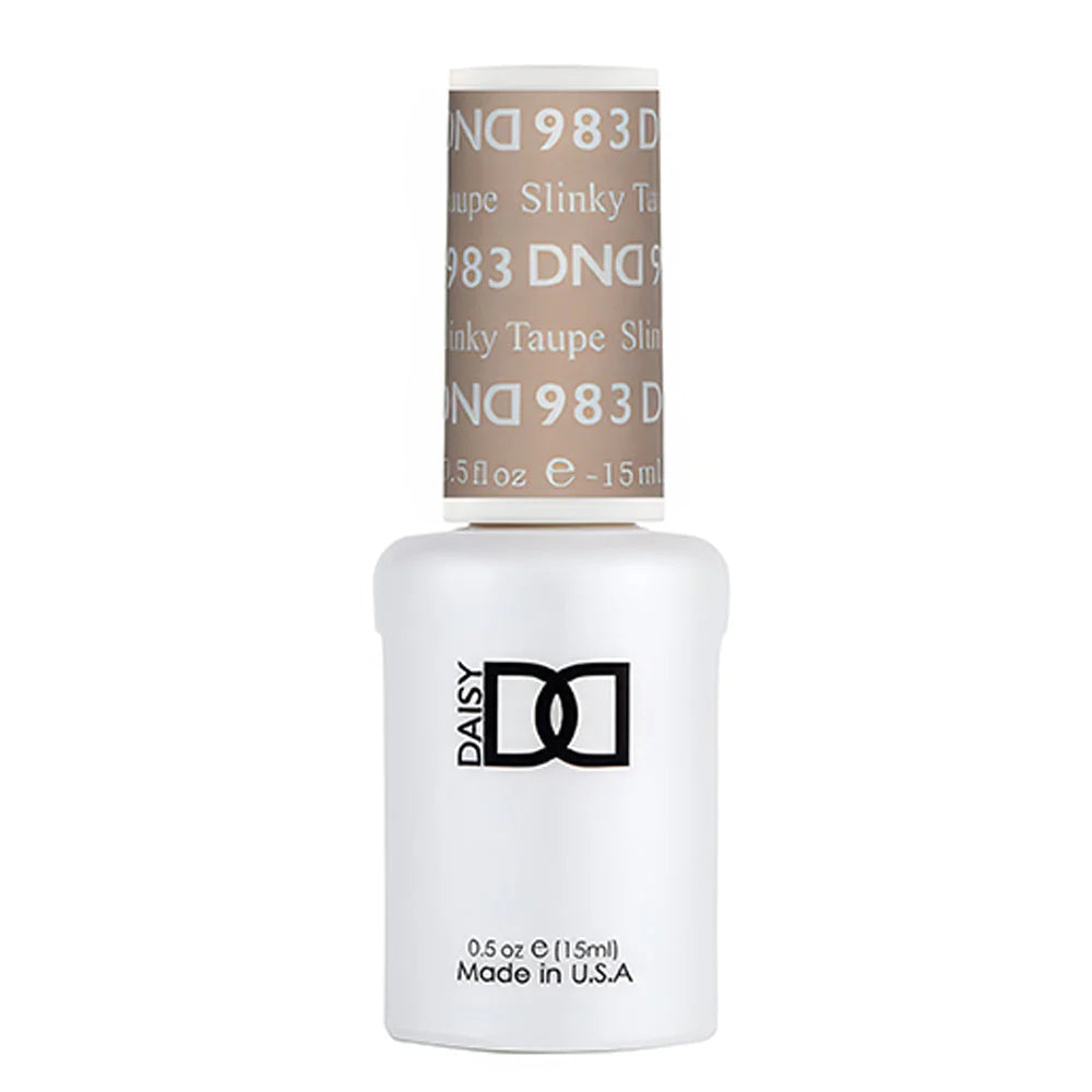 gel bottle of DND Gel Polish - 983 Slinky Taupe