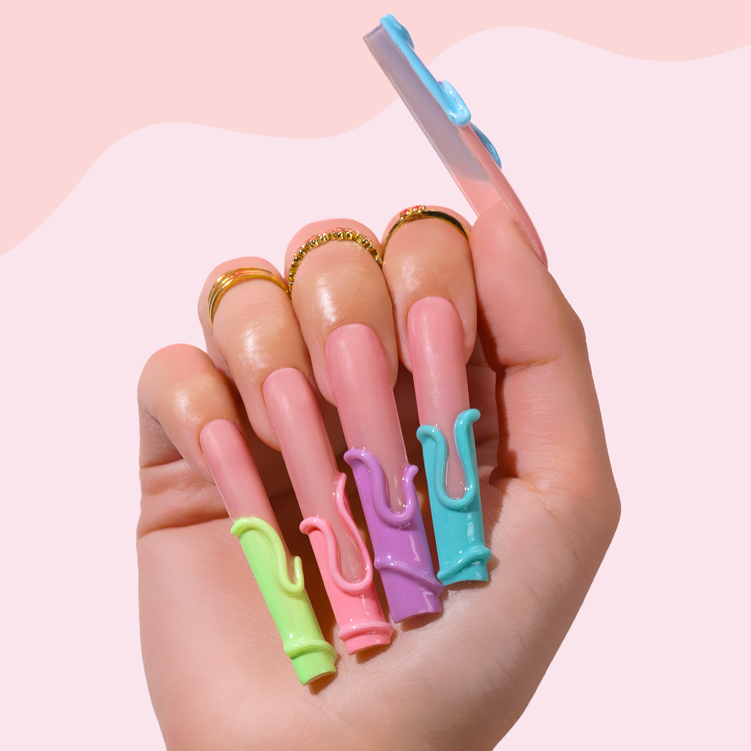 Use Clear for a glossy nail protector without the GLAM 🥰💪 #glamrdip  #glamrdipnails #glamrdipkit #nailinspo #nails | Instagram