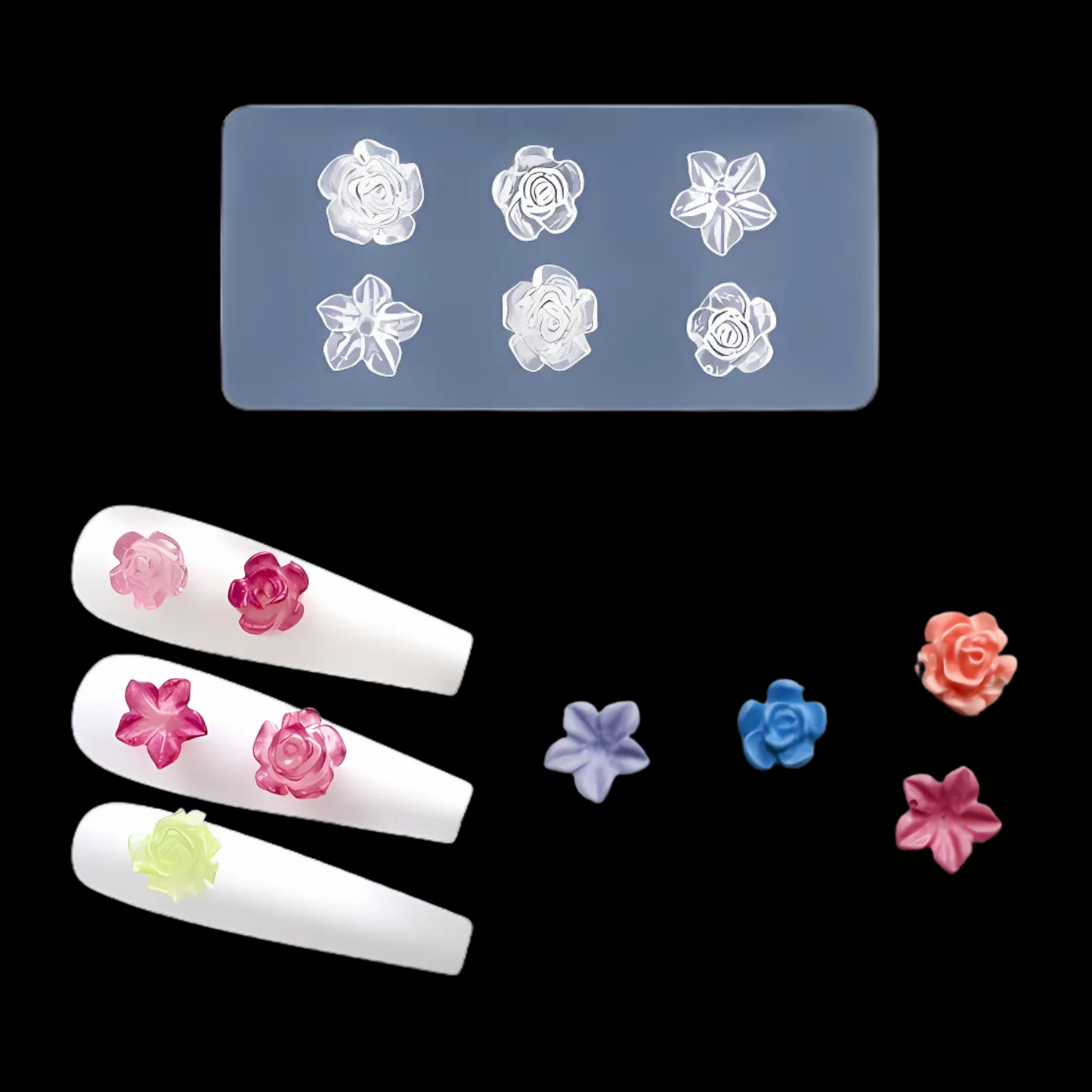 Silicone Mold - Flowers