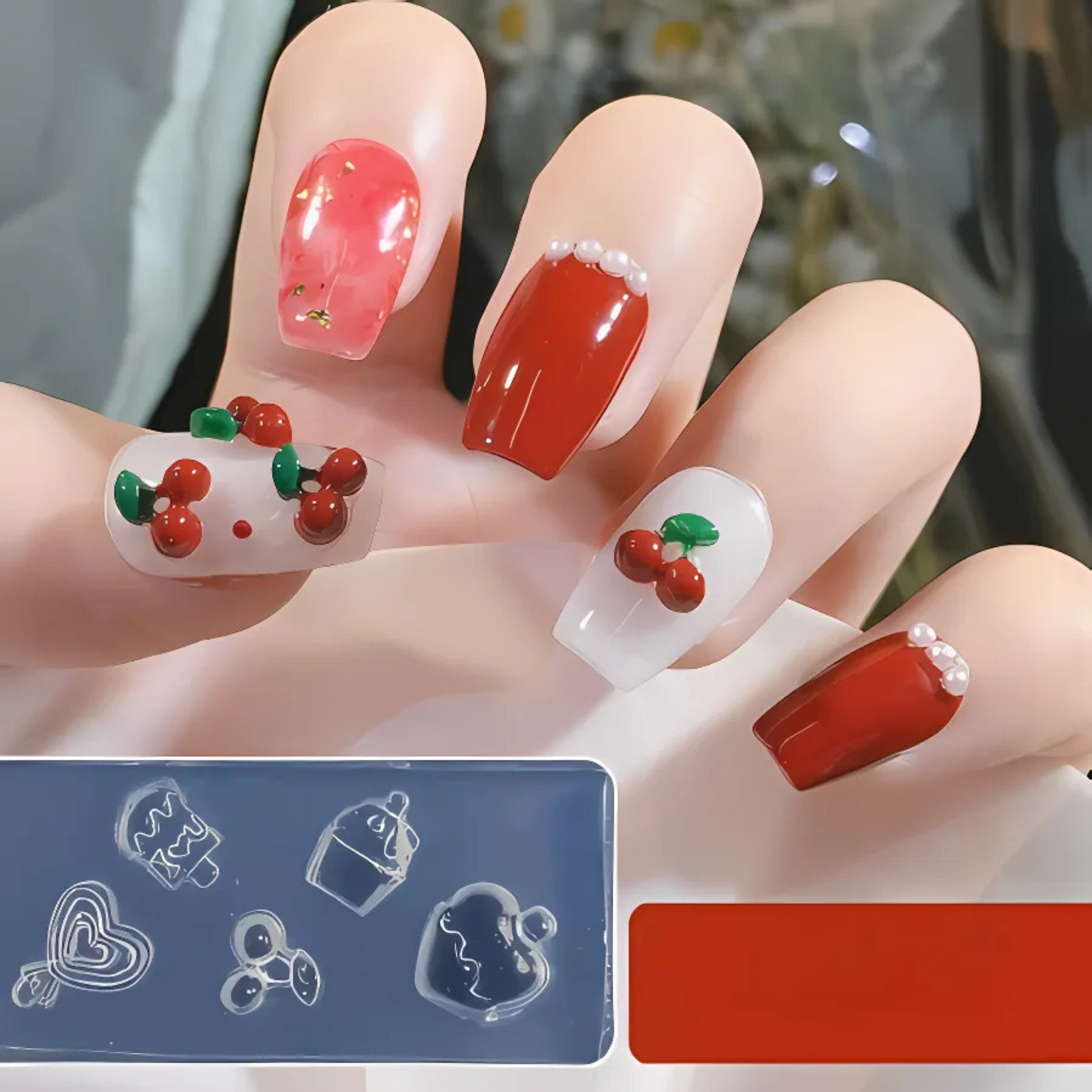 Silicone Mold - Cherries & Cupcakes