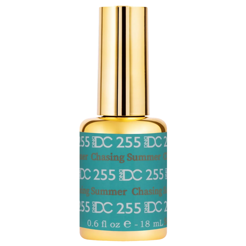 gel bottle of DND DC Gel - 255 Chasing Summer