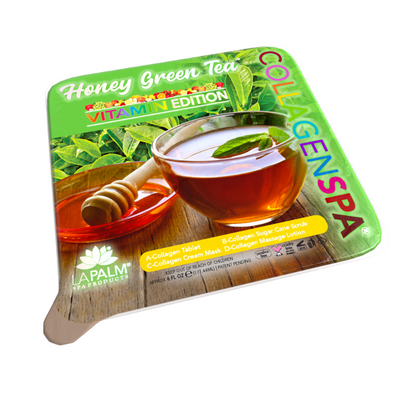 Honey Green Tea Collagen Spa 4 Step Pedi Tray by LaPalm